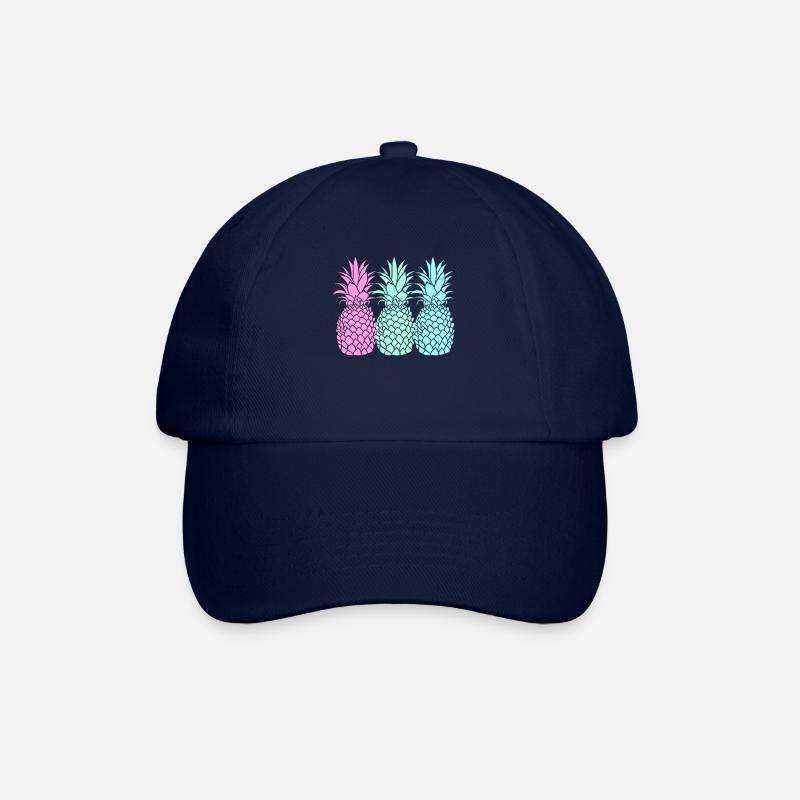 Ananas - Baseballkappe - Blau/Blau