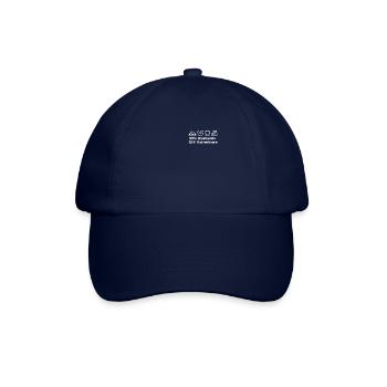Katzenliebhaber Spruch Katzenfreund 20% Katzenhaar - Baseballkappe - Blau/Blau - Vorne