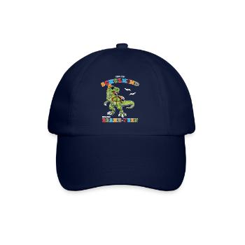 Schulkind Dino Schulstart Erstklässler 1 Klasse - Baseballkappe - Blau/Blau - Vorne