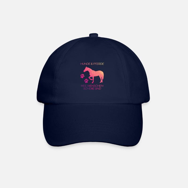 Hunde & Pferde Pferd - Baseballkappe - Blau/Blau