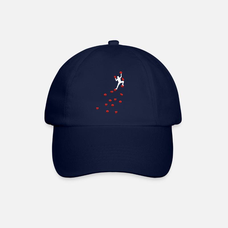 Bouldern Klettern Rote Boulder Griffe Herren Mann - Baseballkappe - Blau/Blau