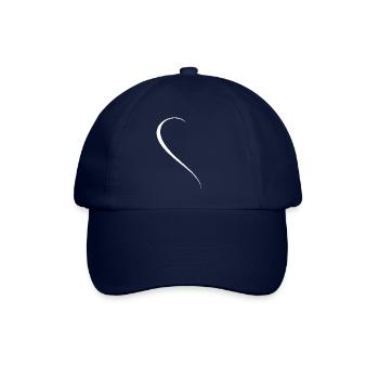 Demi-cœur blanc - Casquette classique - bleu/bleu - Devant