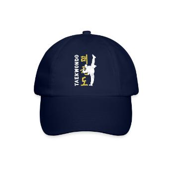 Taekwondo Tritt Kampfkunst Kampfsport Geschenkidee - Baseballkappe - Blau/Blau - Vorne