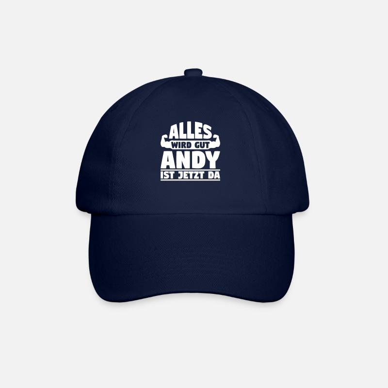 Alles wird gut Andy ist jetzt da - Baseballkappe - Blau/Blau