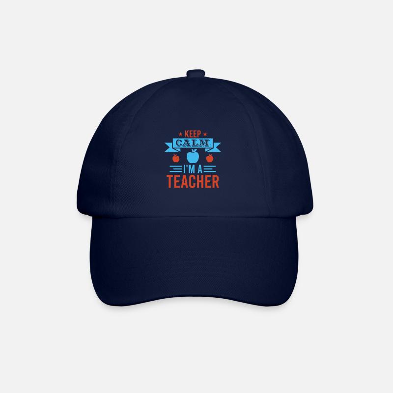 Restez calme, je suis un enseignant - Casquette classique - bleu/bleu