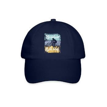 Mountain Biking Vintage Retro Mountain Bike - Baseball Cap - blue/blue - Front