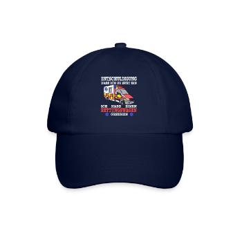 Rettungswagen Blaulicht gesehen zu spät - Baseballkappe - Blau/Blau - Vorne