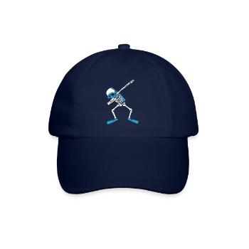 Scuba Diver Dabbing Skeleton Diver Tauchen - Baseballkappe - Blau/Blau - Vorne