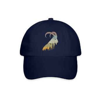 Steinbock - Baseballkappe - Blau/Blau - Vorne