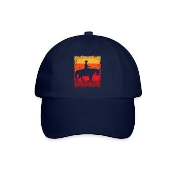 Cowboy Westernreiter Westernreiten Reitspor - Baseballkappe - Blau/Blau - Vorne