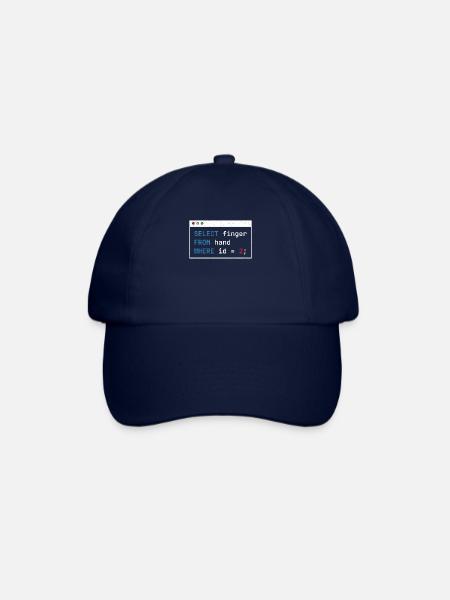 Hacking Code Cybersécurité Selected Finger Hacker - Casquette classique - bleu/bleu