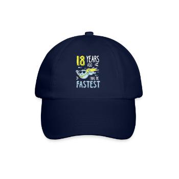 Il y a 18 ans, j’étais le 18e anniversaire le plus rapide - Casquette classique - bleu/bleu - Devant