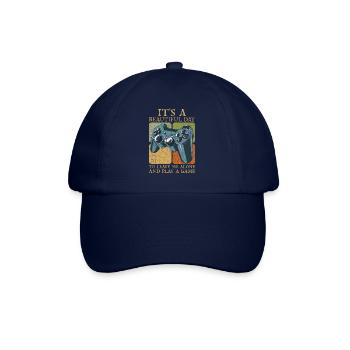 It's A Beautiful Day To Leave Me Alone - Baseballkappe - Blau/Blau - Vorne