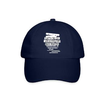funny quote cool global peace anti war gift family - Baseball Cap - blue/blue - Front