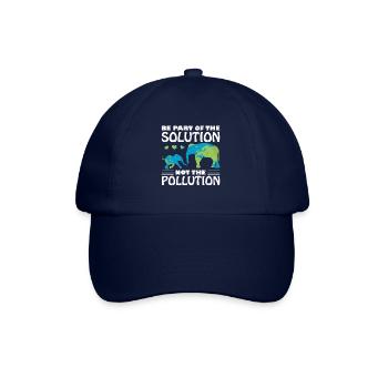 Earth Day Elephant Saying Environment Climate Gift Idea - Baseball Cap - blue/blue - Front