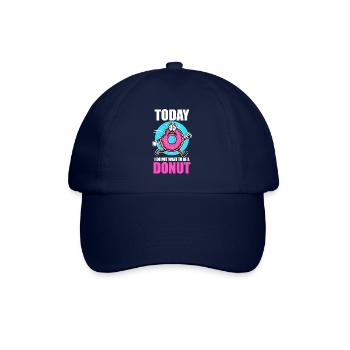 Donut heute Ich will kein Donut sein - Baseballkappe - Blau/Blau - Vorne
