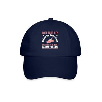 Maurer Lustige Sprüche - Baseballkappe - Blau/Blau - Vorne