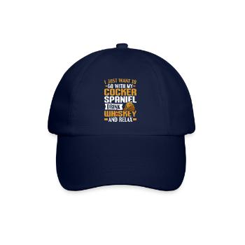 Je veux juste y aller avec mon cocker épagneul - Casquette classique - bleu/bleu - Devant