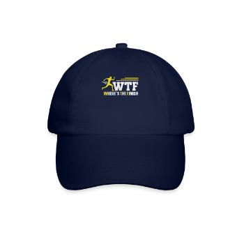 WTF - Où est le coureur de marathon amusant d’arrivée - Casquette classique - bleu/bleu - Devant