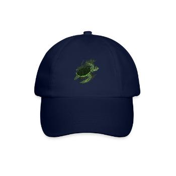 Turtle Relaxed Chilling Sea Ocean Beach - Baseball Cap - blue/blue - Front
