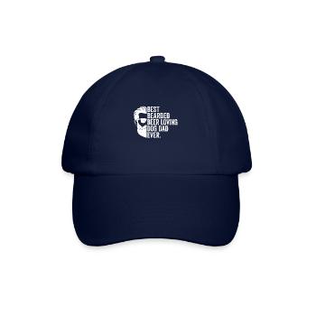 Bester bärtiges Bier liebender Hundevater aller Zeiten - Baseballkappe - Blau/Blau - Vorne