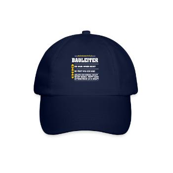BAULEITER IMMER IM RECHT - Baseballkappe - Blau/Blau - Vorne