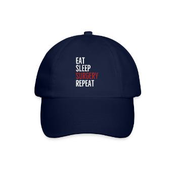 Eat Sleep Surgery Repeat - Baseball Cap - blue/blue - Front