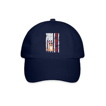 Dog America 4 juillet Birthday Girl - Casquette classique - bleu/bleu - Devant