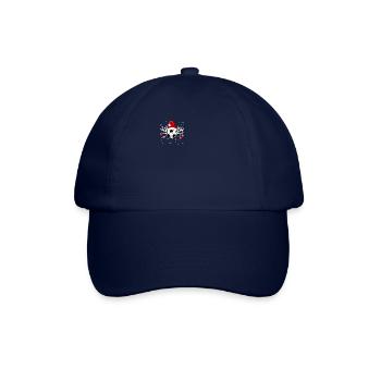 Lustige Fußball Rentier Santa Hat Weihnachtsfeiertag - Baseballkappe - Blau/Blau - Vorne