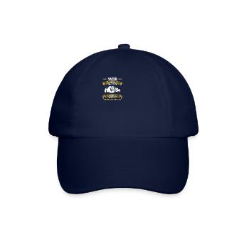 Vater Tochter Spruch Papa Vatertag Geschenk - Baseballkappe - Blau/Blau - Vorne