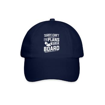 Es tut mir leid, dass ich nicht mit meinem Board Wakeboarding planen kann - Baseballkappe - Blau/Blau - Vorne