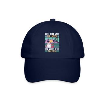 Aus Dem Weg Ihr Lappen der König Will Zocken Gamer - Baseballkappe - Blau/Blau - Vorne