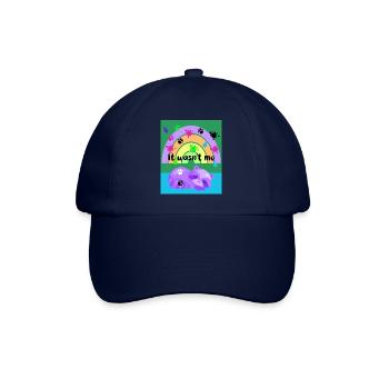 It wasn't me - racoon - - Baseball Cap - blue/blue - Front