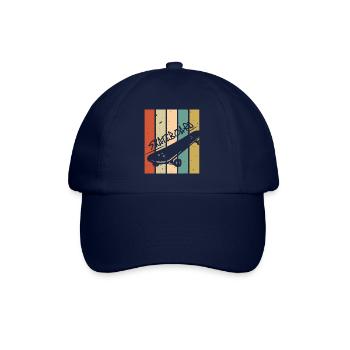 Retro Vintage Skateboard - Baseball Cap - blue/blue - Front