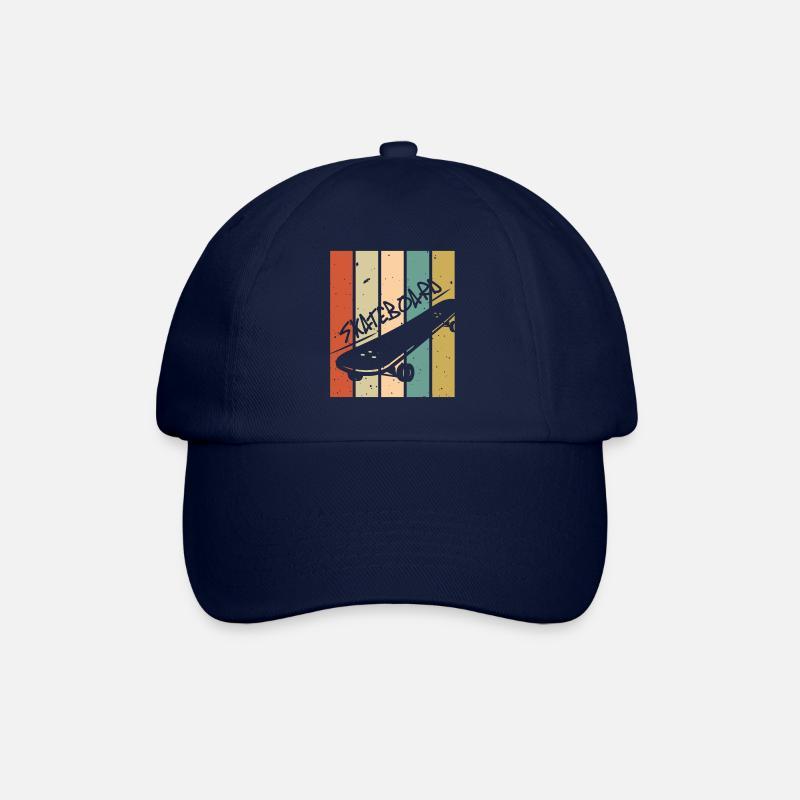 Skateboard Vintage Rétro - Casquette classique - bleu/bleu