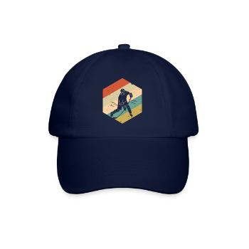 Retro Vintage Hockey sur glace Hommes Garçons - Casquette classique - bleu/bleu - Devant