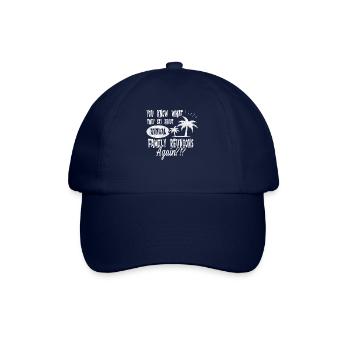 Again?!? Funny Family Reunion Familientreffen - Baseball Cap - blue/blue - Front