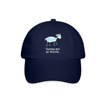 Dessine moi un mouton (Tshirt foncé) - Casquette classique - bleu/bleu - Devant