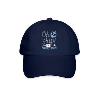 Oh Ship! It's A Family Trip | Family Cruise - Baseball Cap - blue/blue - Front