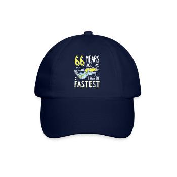 66 Years Ago I Was The Fastest 66. Geburtstag - Baseballkappe - Blau/Blau - Vorne