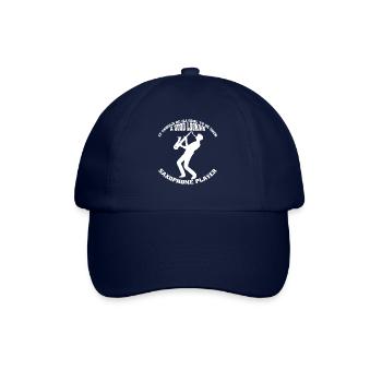 Saxophone Saxophonist Instrument Saxophone Music - Baseball Cap - blue/blue - Front