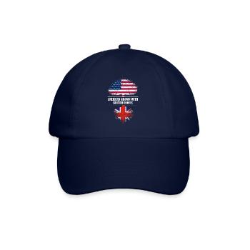 Américain cultivé avec des racines britanniques Grande-Bretagne - Casquette classique - bleu/bleu - Devant