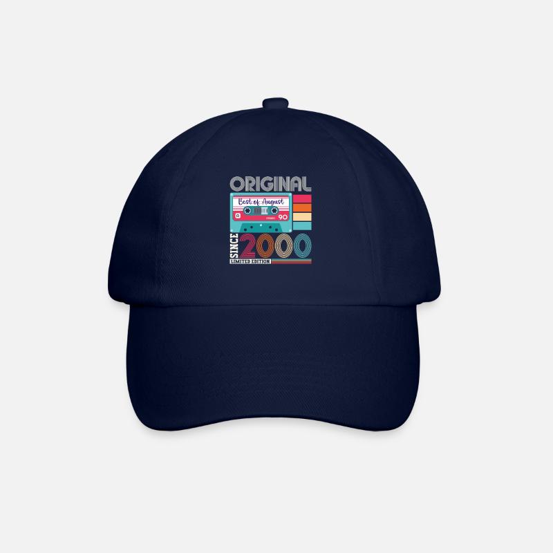 Original Août 2000 22ème Anniversaire Cadeau Rétro - Casquette classique - bleu/bleu