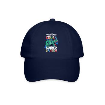 Kindergarten Dude Ready To Crush Kindergarten - Baseballkappe - Blau/Blau - Vorne