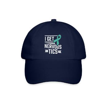 Tourettes-Syndrom Ich bekomme nervöse TICS Tourette - Baseballkappe - Blau/Blau - Vorne