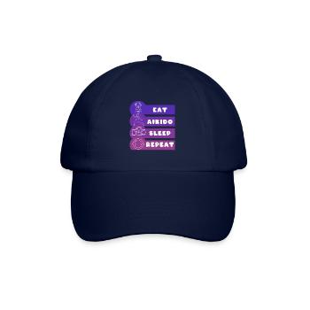 Manger Aikido Sommeil Répéter - Casquette classique - bleu/bleu - Devant