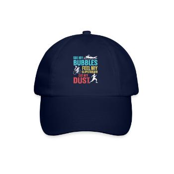 Funny triathlon saying - Baseball Cap - blue/blue - Front