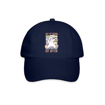 Sex ist schön aber Ostern ist öfter Cooler - Baseballkappe - Blau/Blau - Vorne