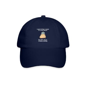 Une partie de moi veut travailler Licorne - Casquette classique - bleu/bleu - Devant