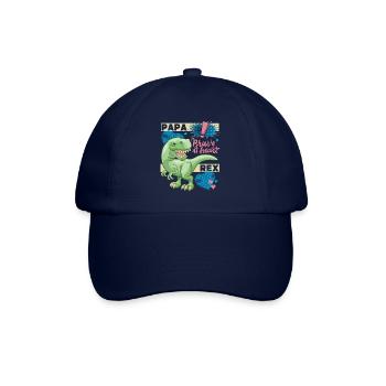 Dad dinosaur, dad daddy dinosaur, funny saying - Baseball Cap - blue/blue - Front